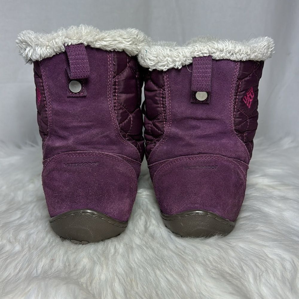 Columbia Powder Summit Quilted Waterproof Suede Lace Up Booties Sz‎ 10 - Picture 3 of 6